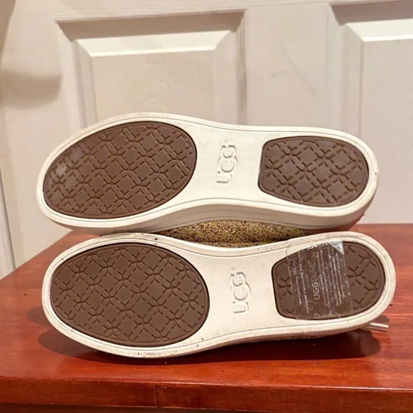 UGG Glitter Sneakers - Gold and Cream - Picture 4 of 5